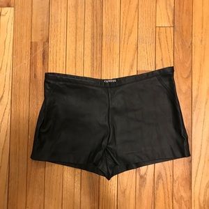 Express Faux Leather Shorts